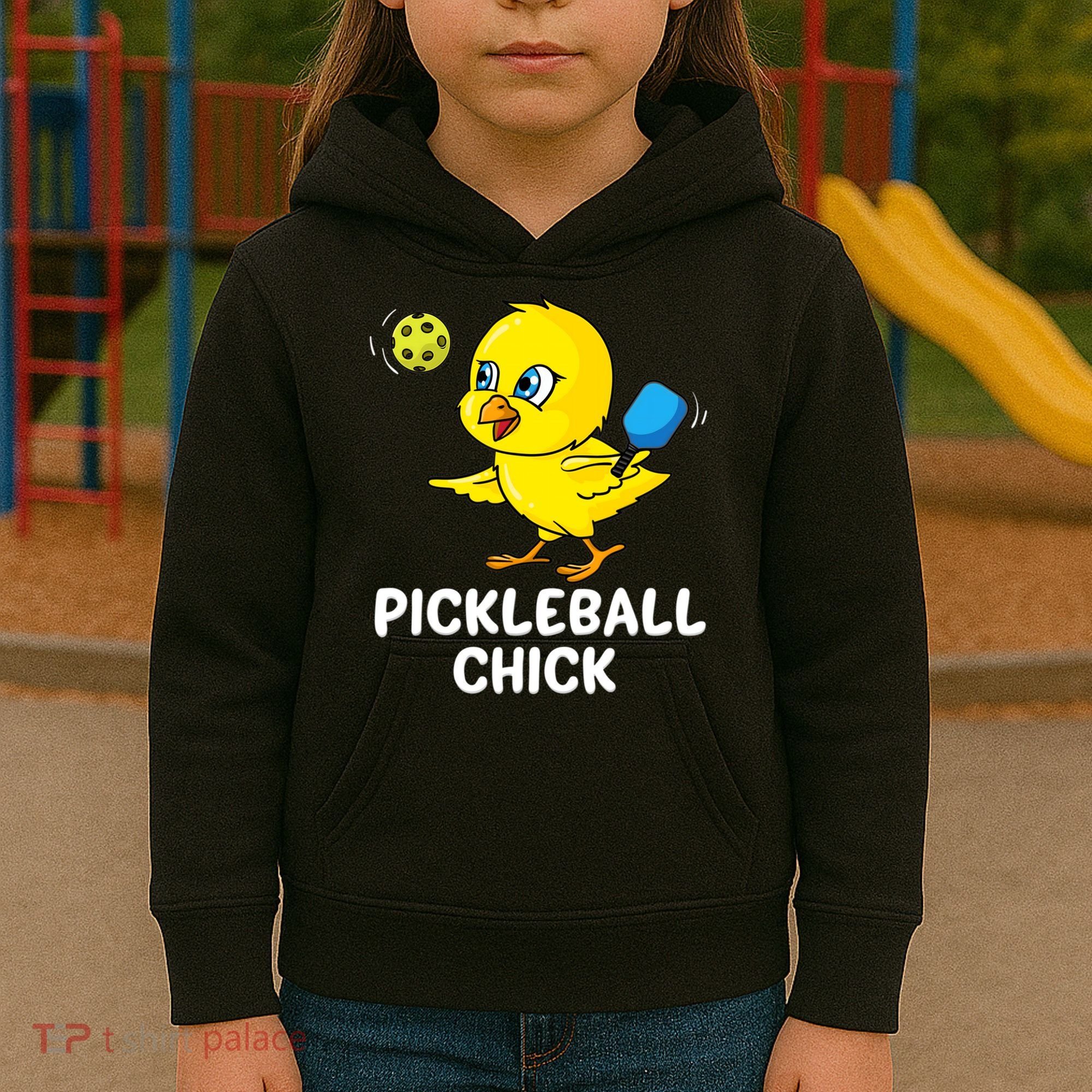 Pickleball Chick, funny pickleball Kids Hoodie