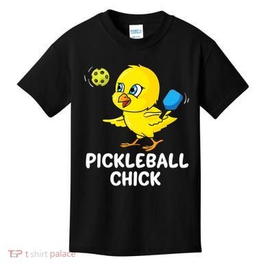 Pickleball Chick, funny pickleball Kids T-Shirt
