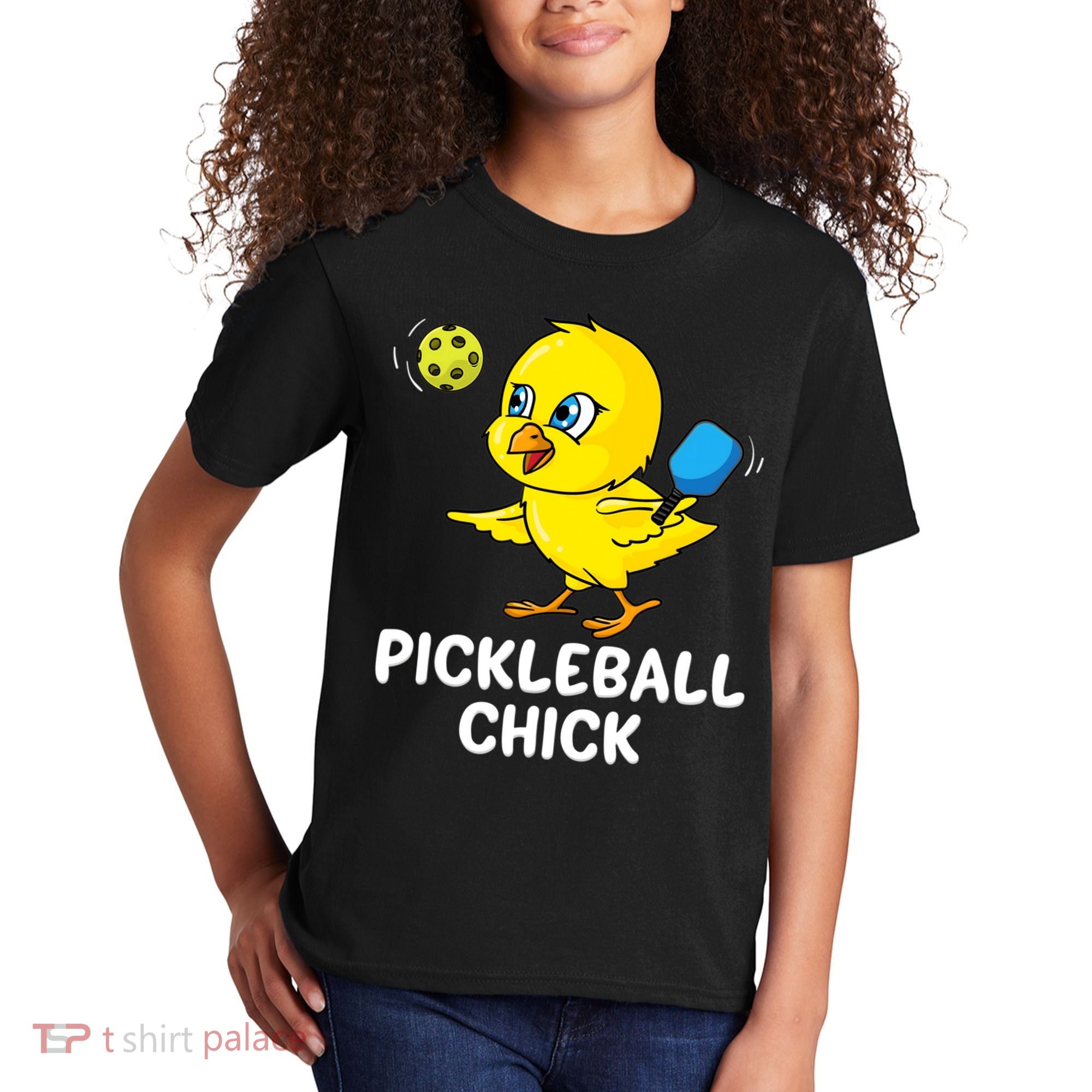 Pickleball Chick, funny pickleball Kids T-Shirt