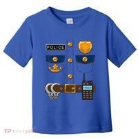 Policeman Costume Funny Halloween Police Officer Toddler T-Shirt thumb 0