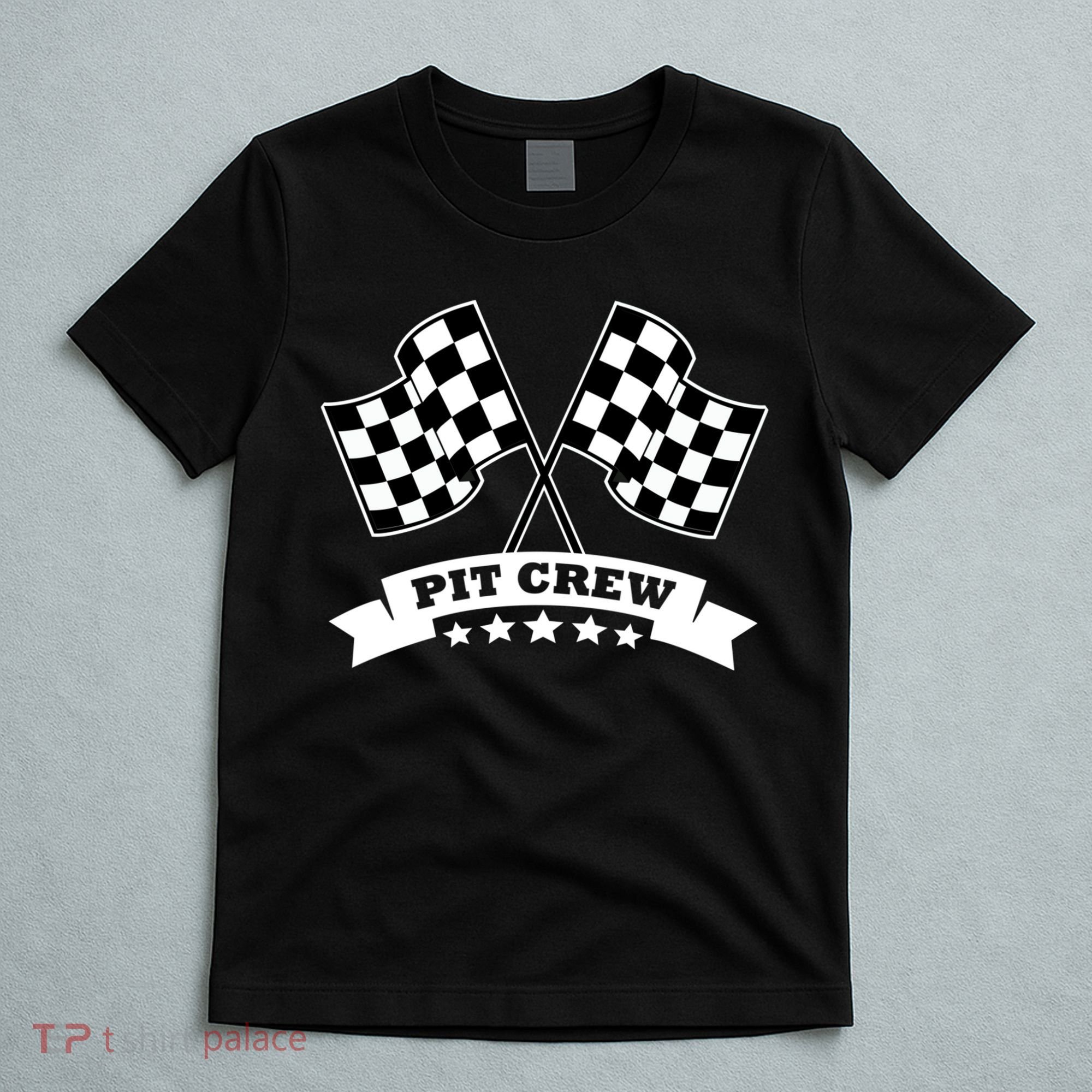 Pit Crew For Race Car Parties White Banner T-Shirt