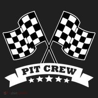Pit Crew For Race Car Parties White Banner Beanie thumb 2