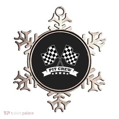 Pit Crew For Race Car Parties White Banner Ornament
