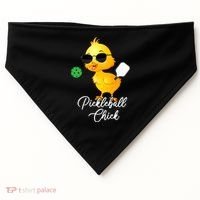 Pickleball Chick, Funny Pickleball USA-Made Doggie Bandana thumb 0