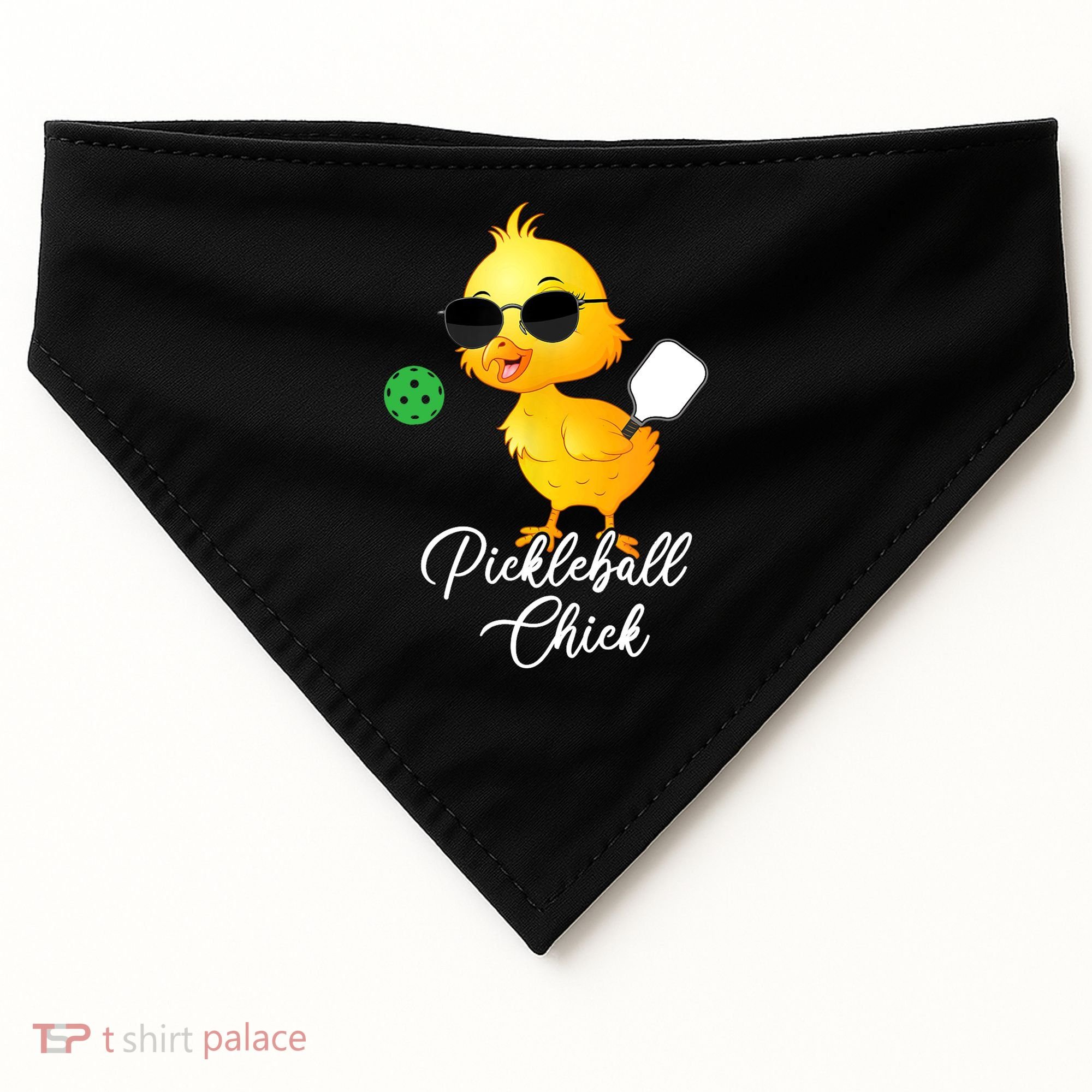Pickleball Chick, Funny Pickleball USA-Made Doggie Bandana