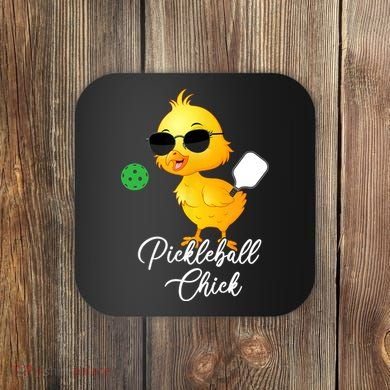Pickleball Chick, Funny Pickleball Coaster