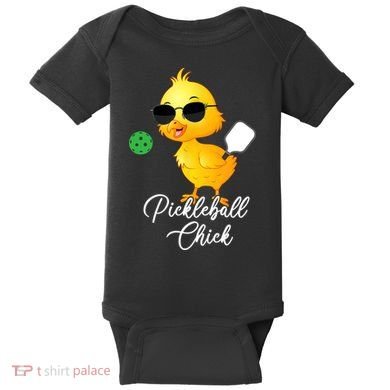 Pickleball Chick, Funny Pickleball Baby Bodysuit