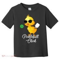 Pickleball Chick, Funny Pickleball Toddler T-Shirt thumb 0