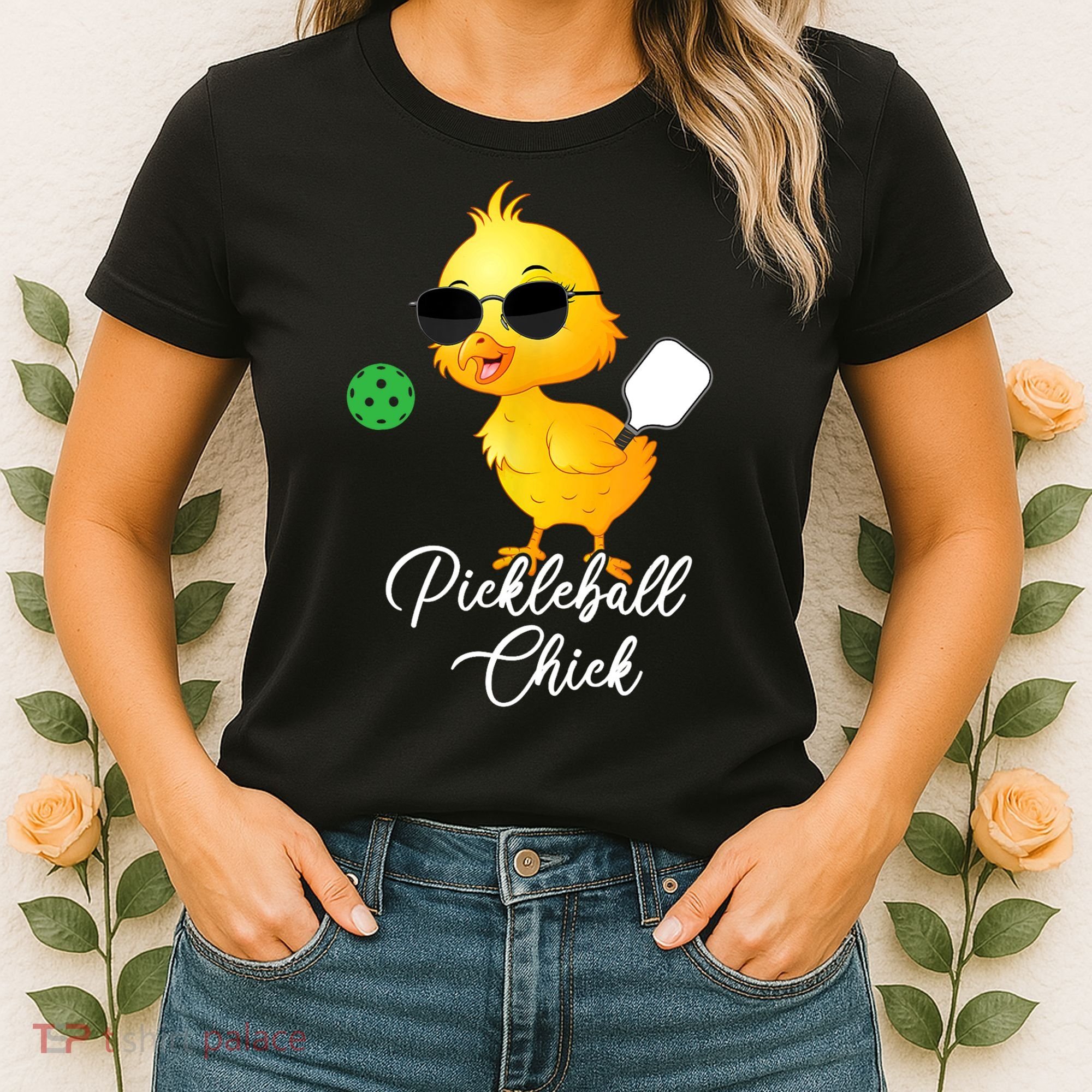 Pickleball Chick, Funny Pickleball Women's T-Shirt