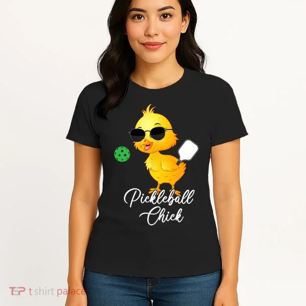 Pickleball Chick, Funny Pickleball Women's T-Shirt
