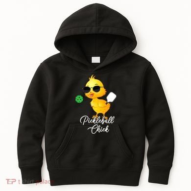 Pickleball Chick, Funny Pickleball Kids Hoodie