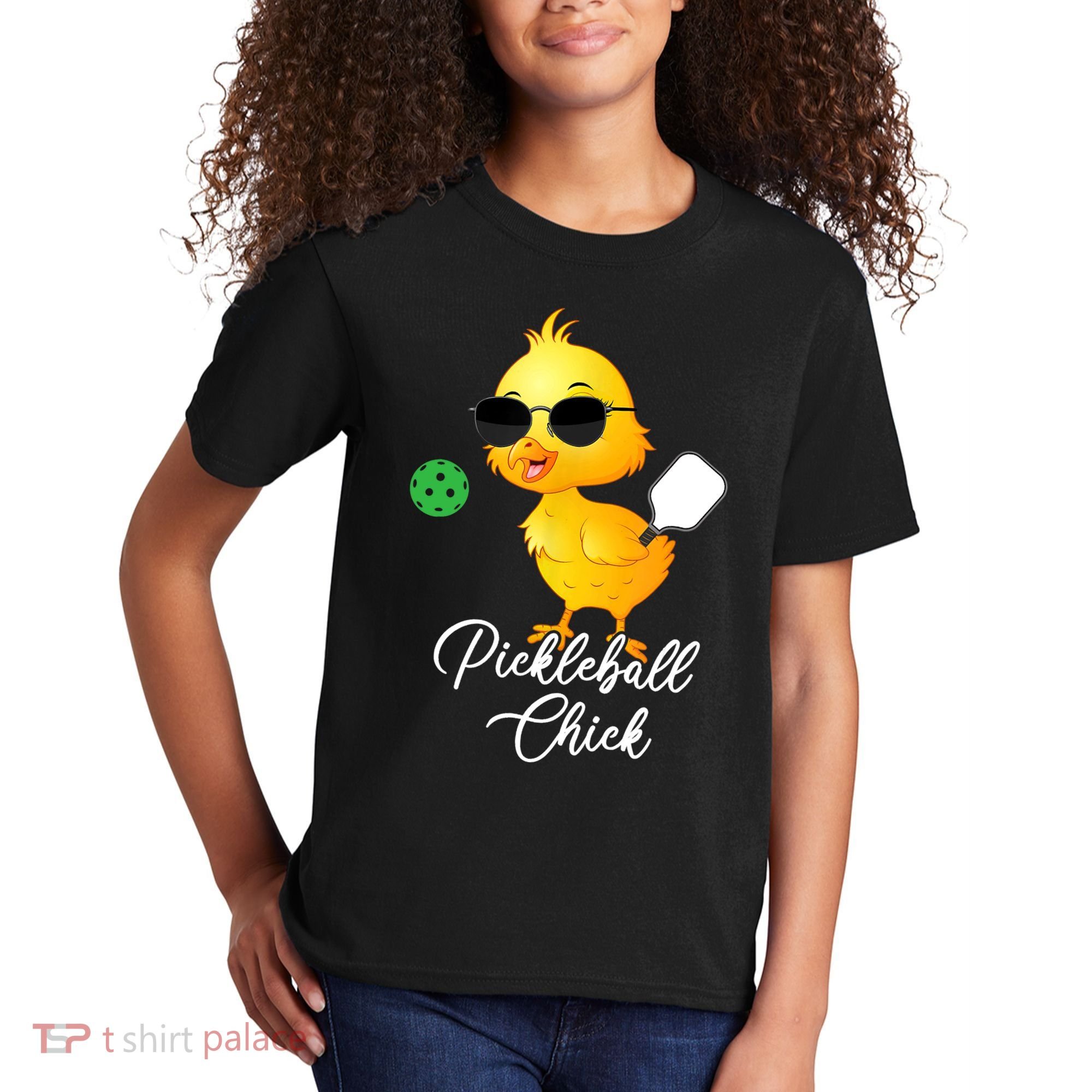 Pickleball Chick, Funny Pickleball Kids T-Shirt