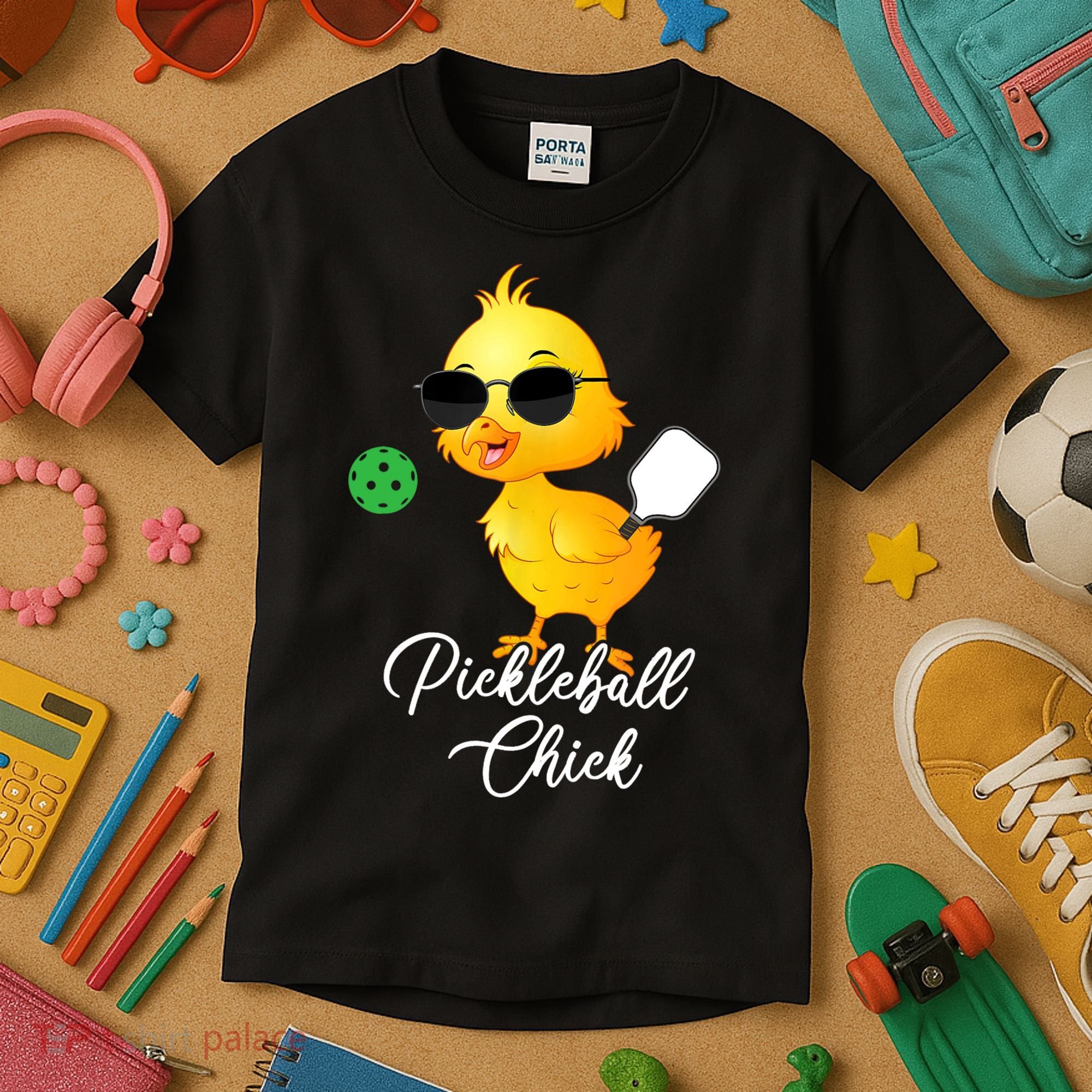 Pickleball Chick, Funny Pickleball Kids T-Shirt