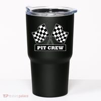 Pit Crew For Racing Party Parents Team Fast Cars Dark Tumbler thumb 0