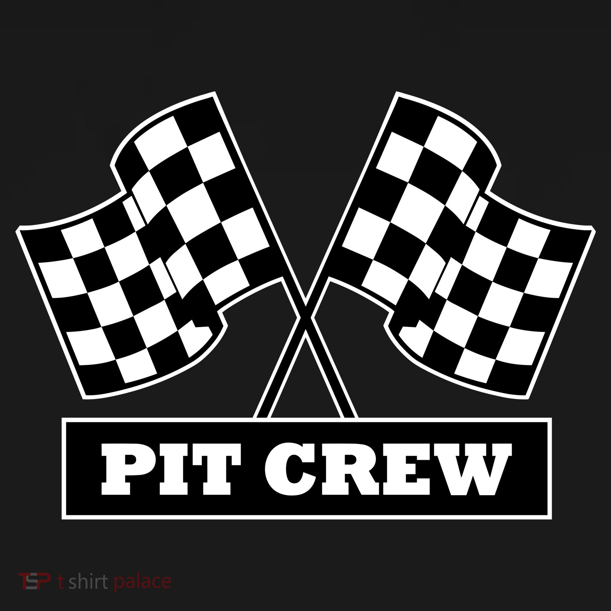 Pit Crew For Racing Party Parents Team Fast Cars Dark Ornament