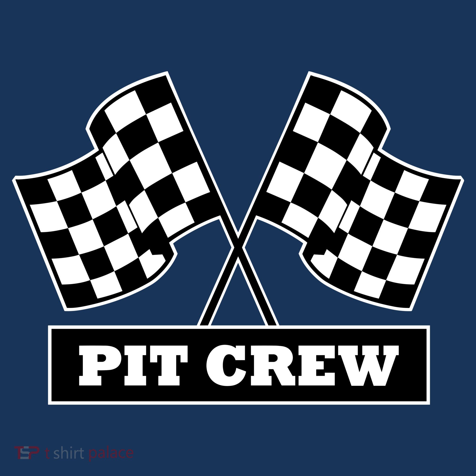 Pit Crew For Racing Party Parents Team Fast Cars Dark Women's Tank Top