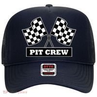 Pit Crew For Racing Party Parents Team Fast Cars Dark Hat thumb 0