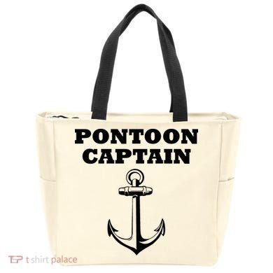 Pontoon Captain Funny Pontoon Tote Bag