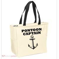 Pontoon Captain Funny Pontoon Tote Bag thumb 2