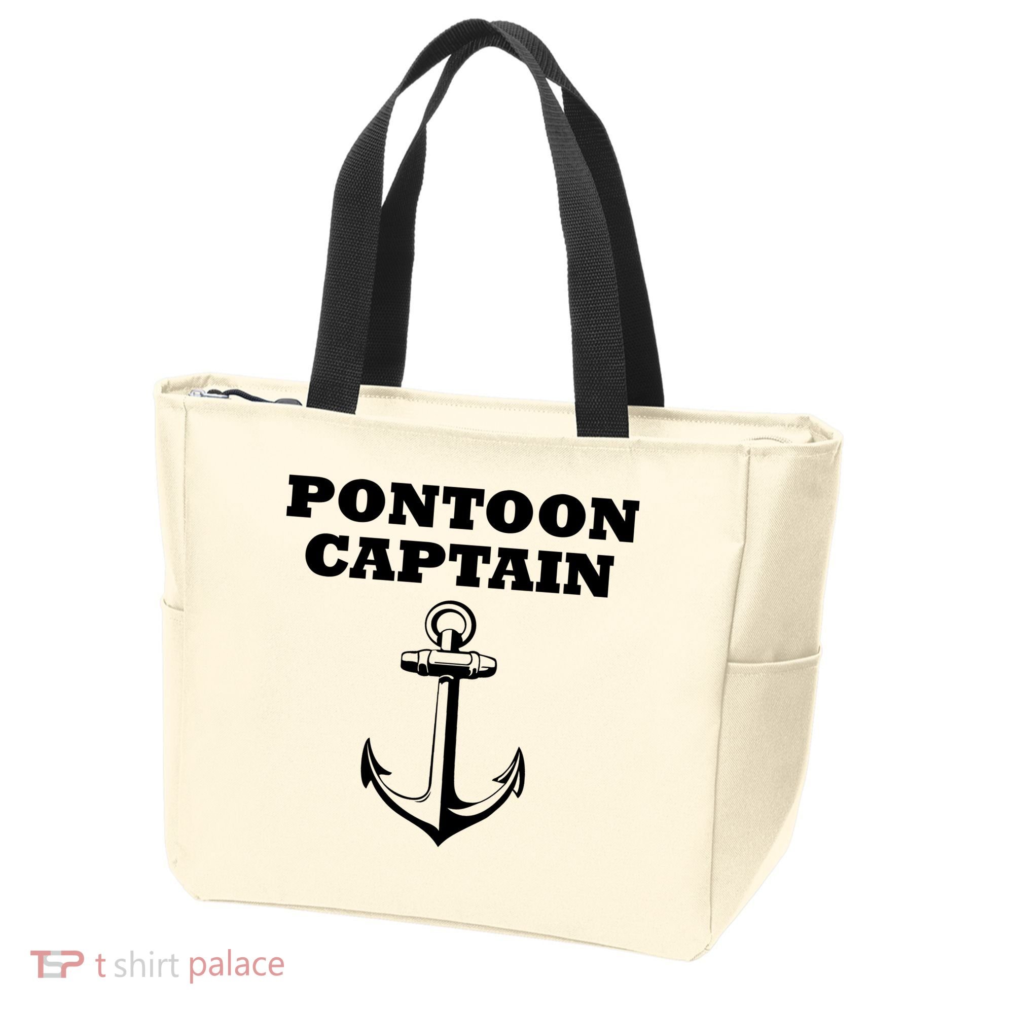 Pontoon Captain Funny Pontoon Tote Bag
