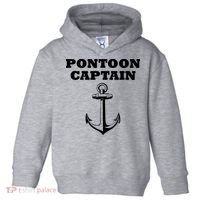 Pontoon Captain Funny Pontoon Toddler Hoodie thumb 0