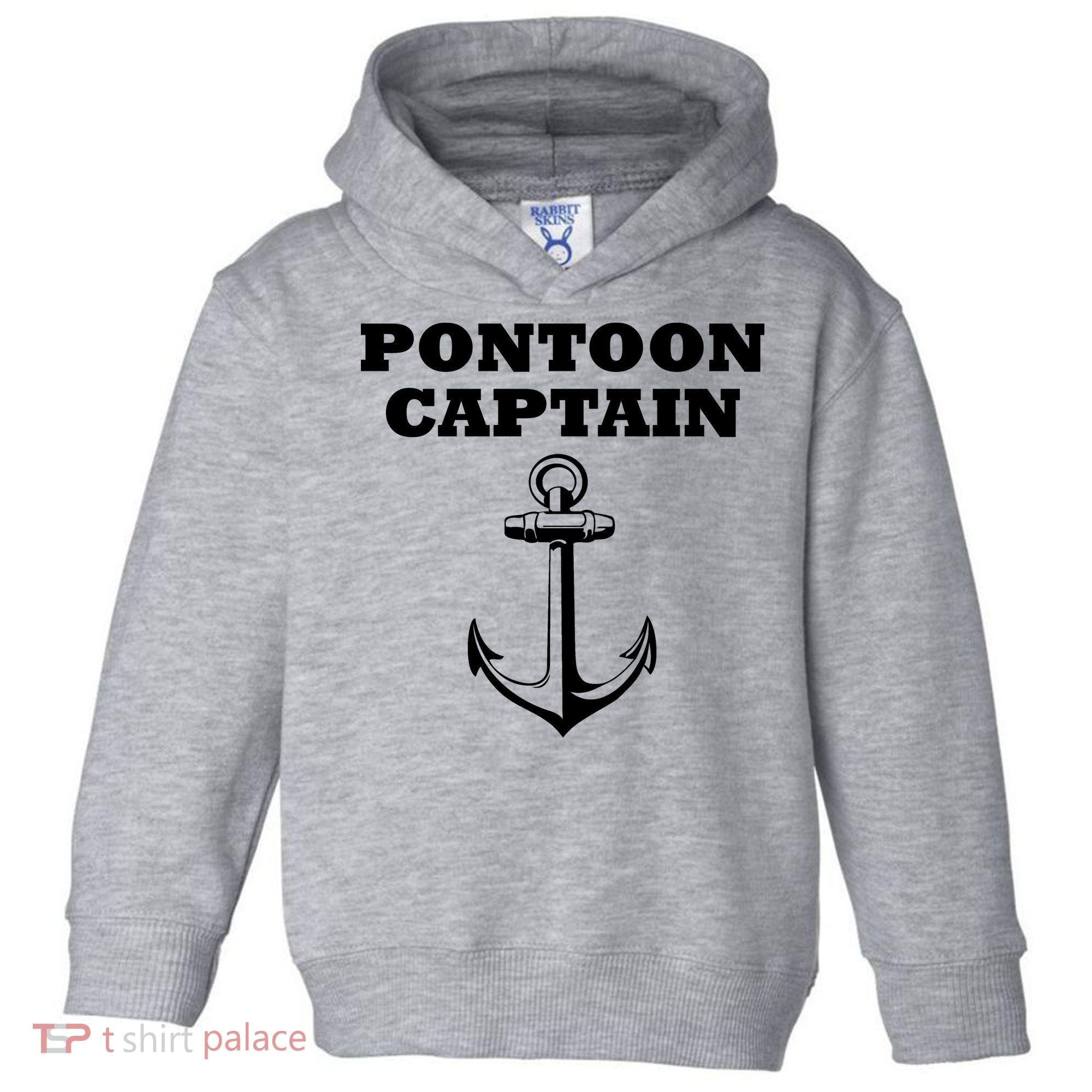 Pontoon Captain Funny Pontoon Toddler Hoodie
