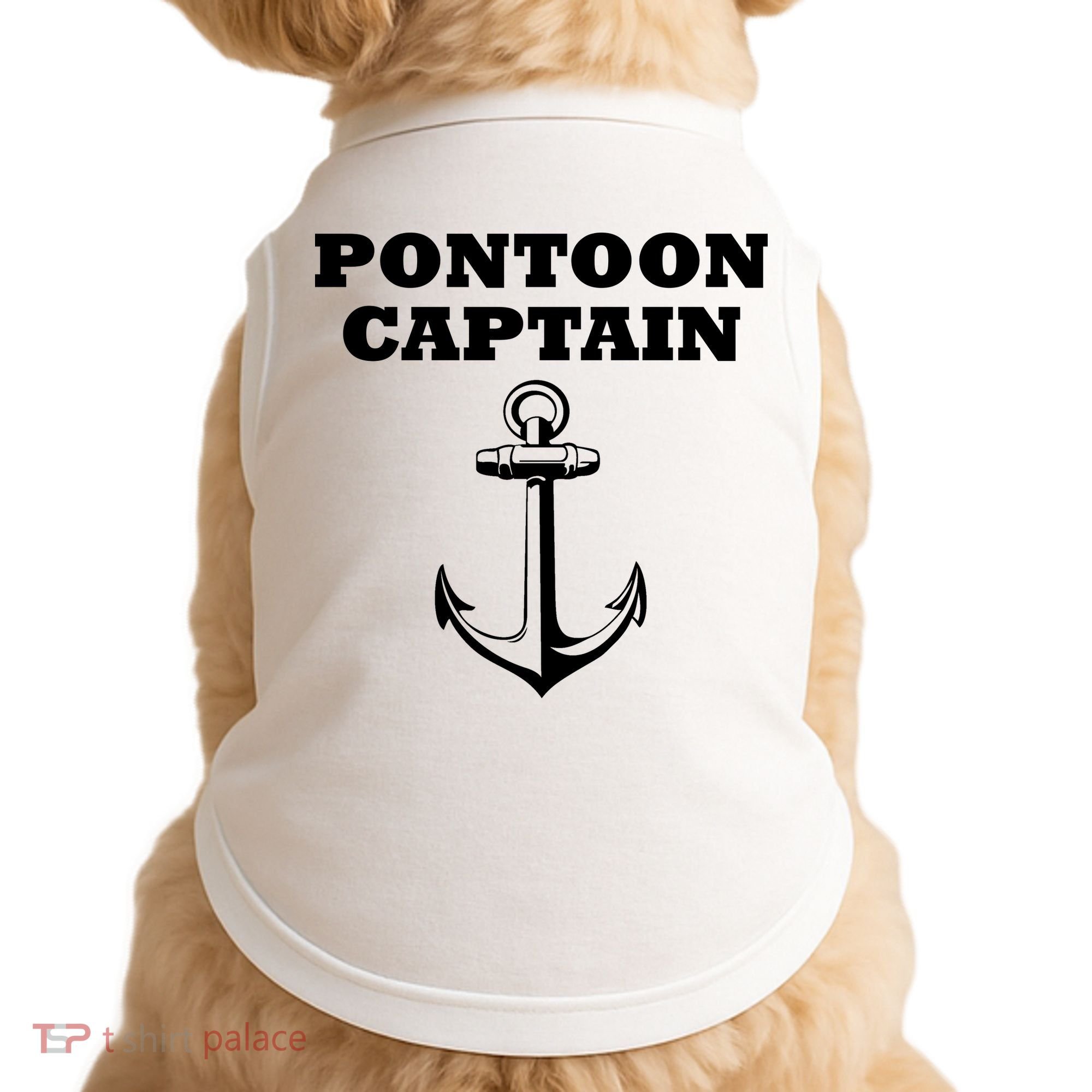 Pontoon Captain Funny Pontoon Doggie Tank