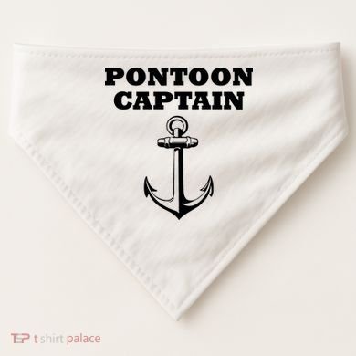 Pontoon Captain Funny Pontoon USA-Made Doggie Bandana