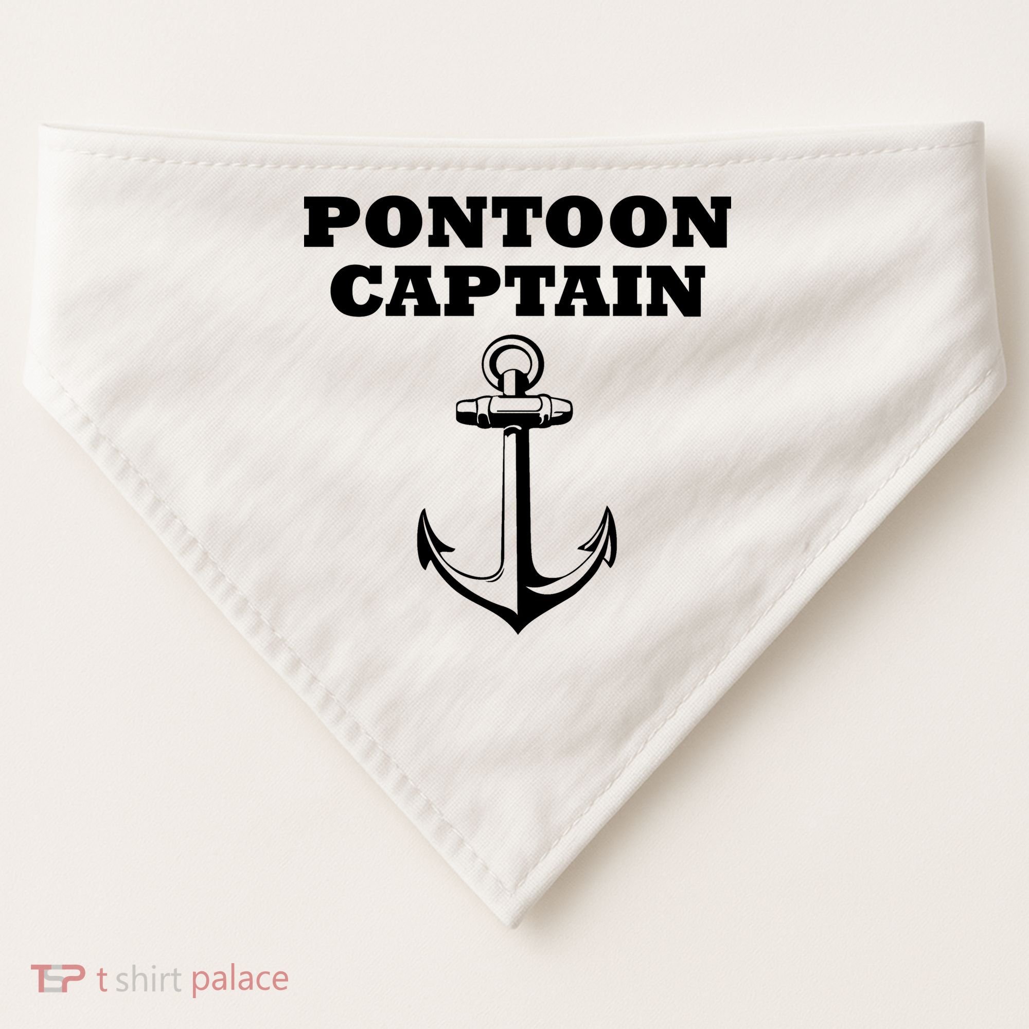 Pontoon Captain Funny Pontoon USA-Made Doggie Bandana