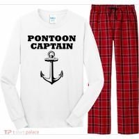 Pontoon Captain Funny Pontoon Long Sleeve Pajama Set thumb 0
