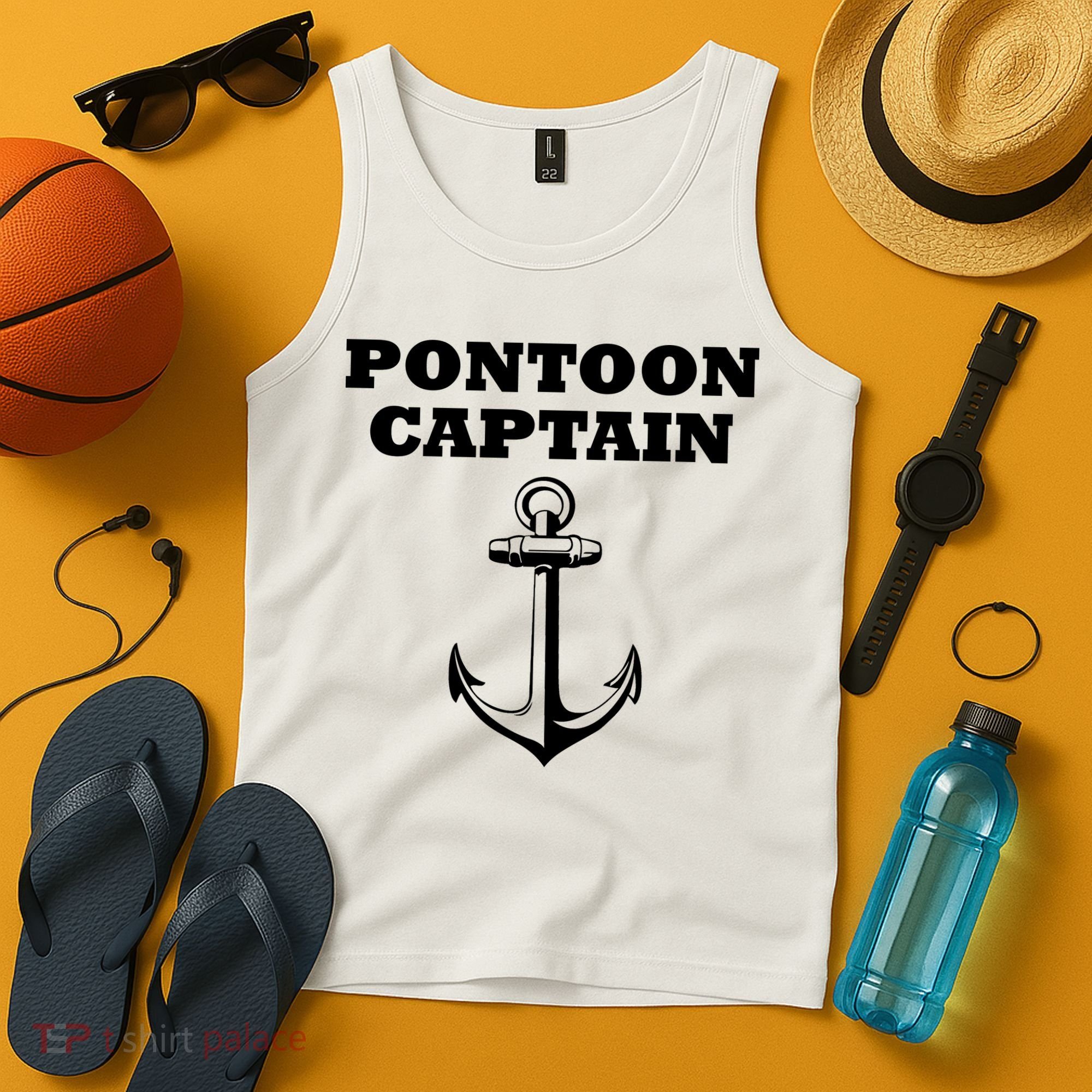 Pontoon Captain Funny Pontoon Tank Top