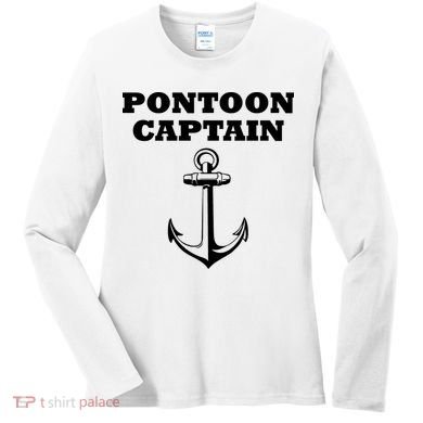 Pontoon Captain Funny Pontoon Women's Long Sleeve Shirt