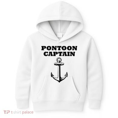 Pontoon Captain Funny Pontoon Kids Hoodie