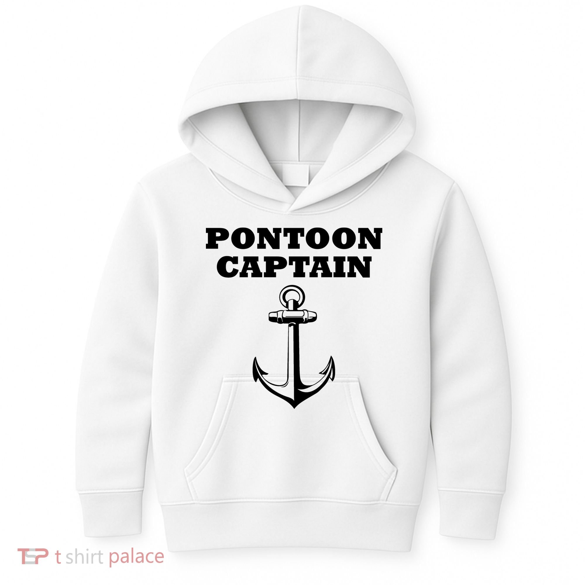 Pontoon Captain Funny Pontoon Kids Hoodie