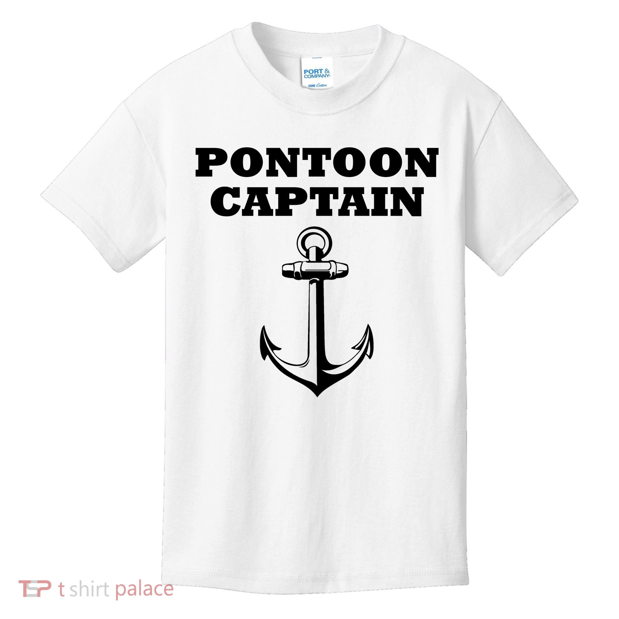 Pontoon Captain Funny Pontoon Kids T-Shirt