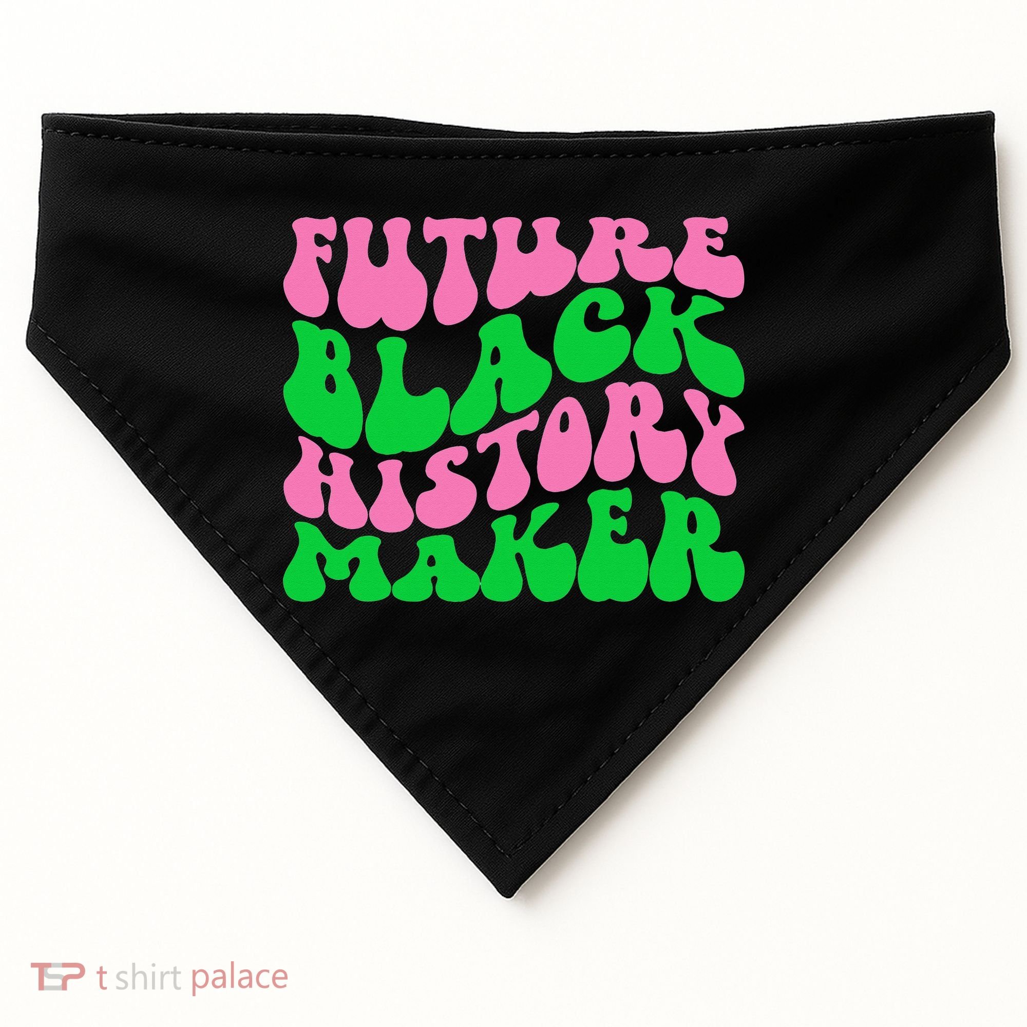 Pretty cute future black history maker aka funny tee USA-Made Doggie Bandana