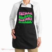 Pretty cute future black history maker aka funny tee Apron thumb 2
