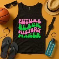 Pretty cute future black history maker aka funny tee Tank Top thumb 4