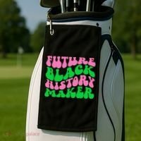 Pretty cute future black history maker aka funny tee Golf Towel thumb 2