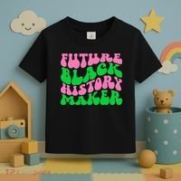Pretty cute future black history maker aka funny tee Toddler T-Shirt thumb 3