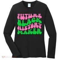 Pretty cute future black history maker aka funny tee Women's Long Sleeve Shirt thumb 0