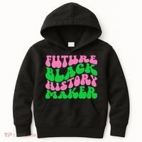 Pretty cute future black history maker aka funny tee Kids Hoodie thumb 0