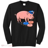 Pig Cop Funny Police Officer Doughnut Gift Sweatshirt thumb 0