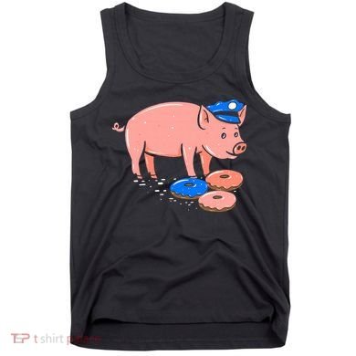 Pig Cop Funny Police Officer Doughnut Gift Tank Top