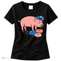 Pig Cop Funny Police Officer Doughnut Gift Women's T-Shirt thumb 0