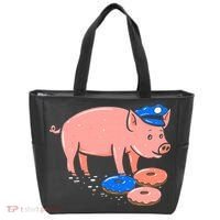 Pig Cop Funny Police Officer Doughnut Gift Tote Bag thumb 0