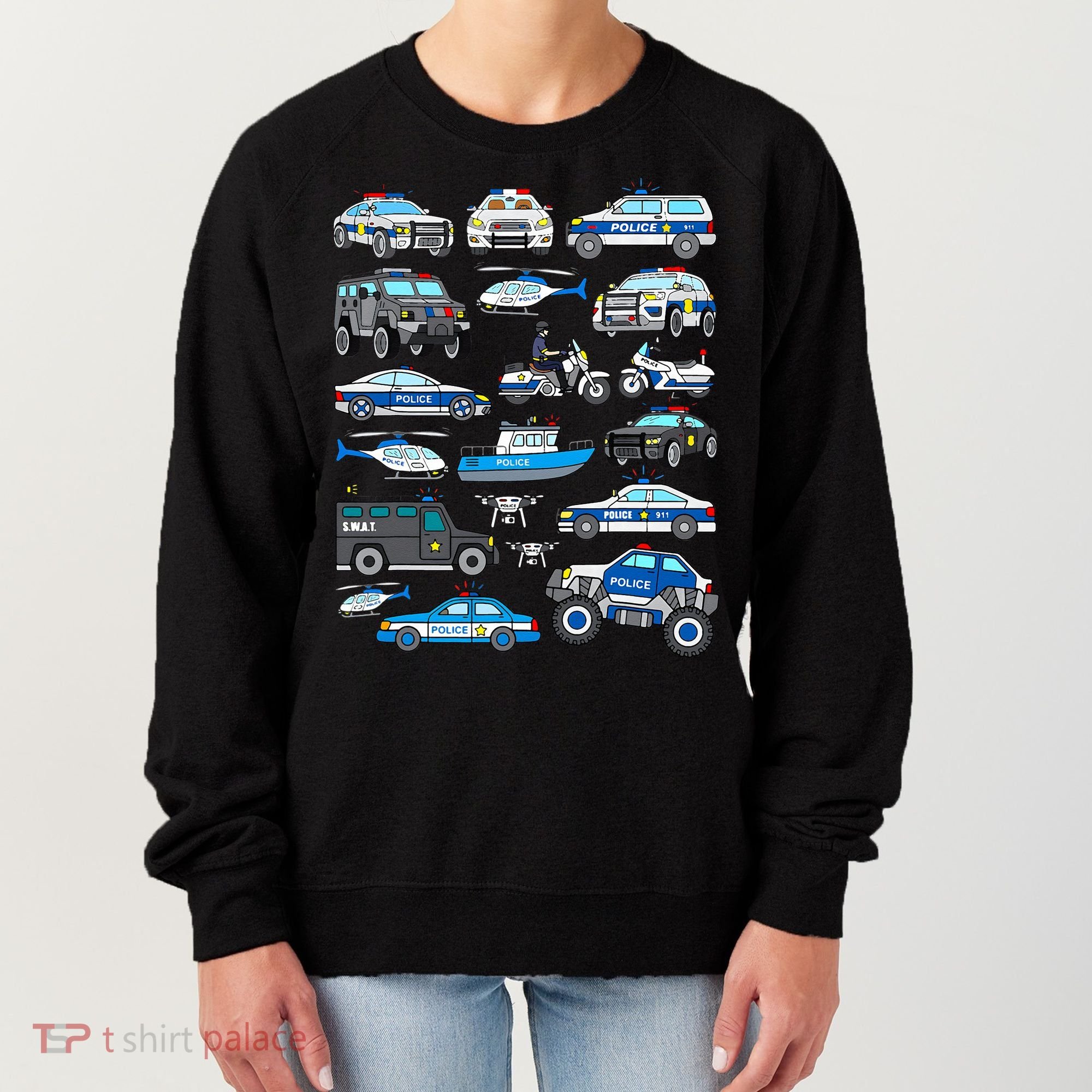 Police Car For Cop Vehicles SWAT Truck Women's Sweatshirt
