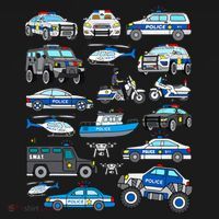 Police Car For Cop Vehicles SWAT Truck Apron thumb 3