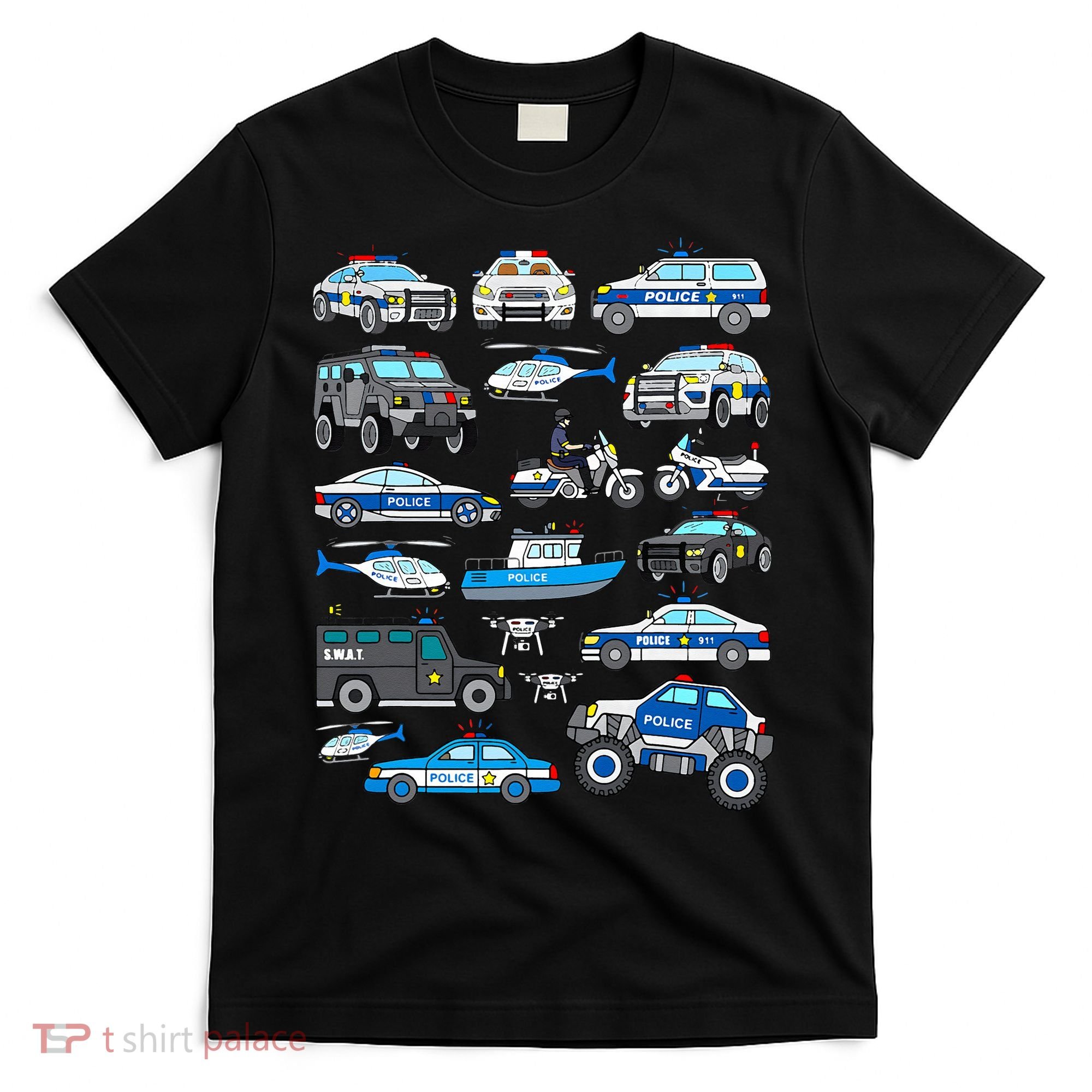 Police Car For Cop Vehicles SWAT Truck T-Shirt