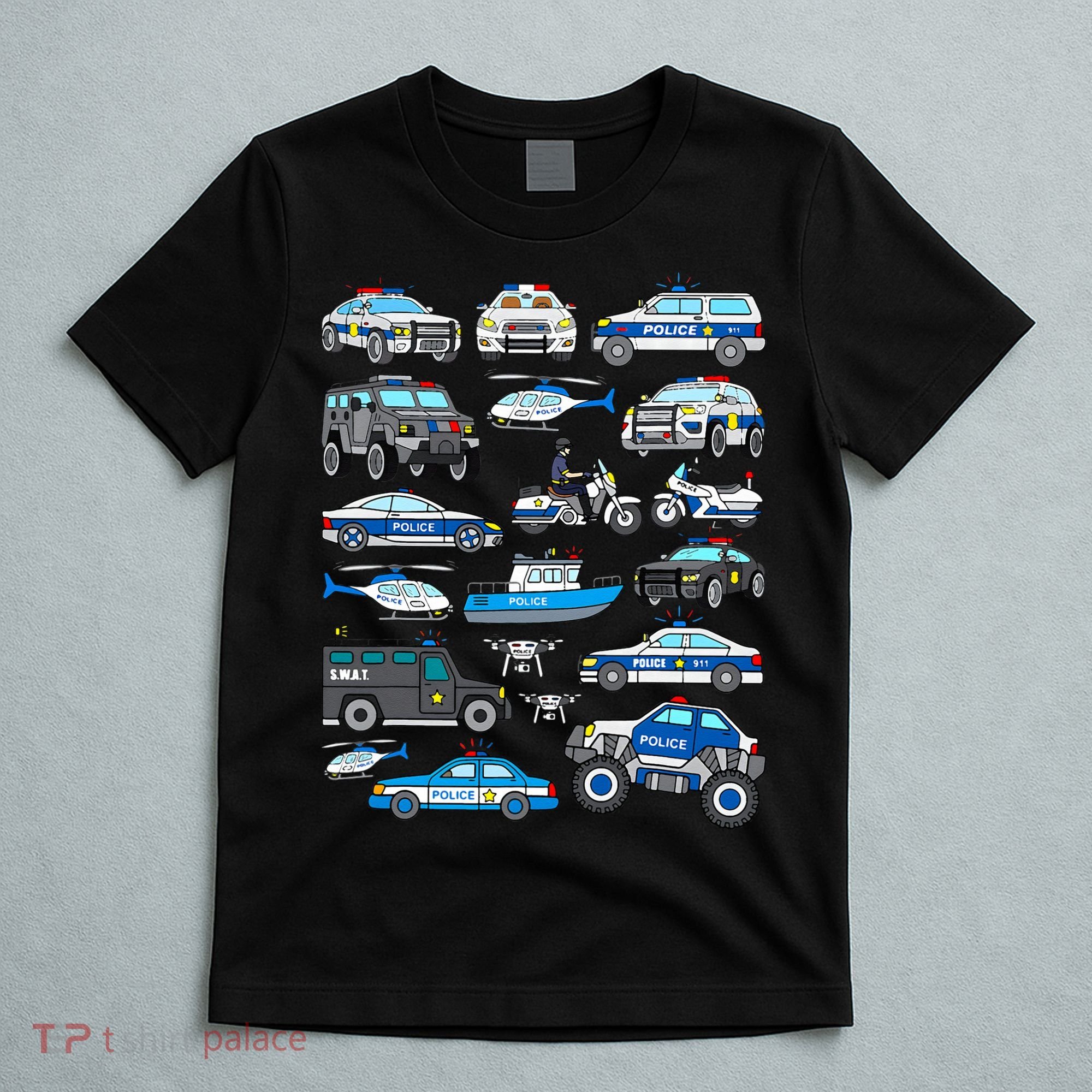 Police Car For Cop Vehicles SWAT Truck T-Shirt